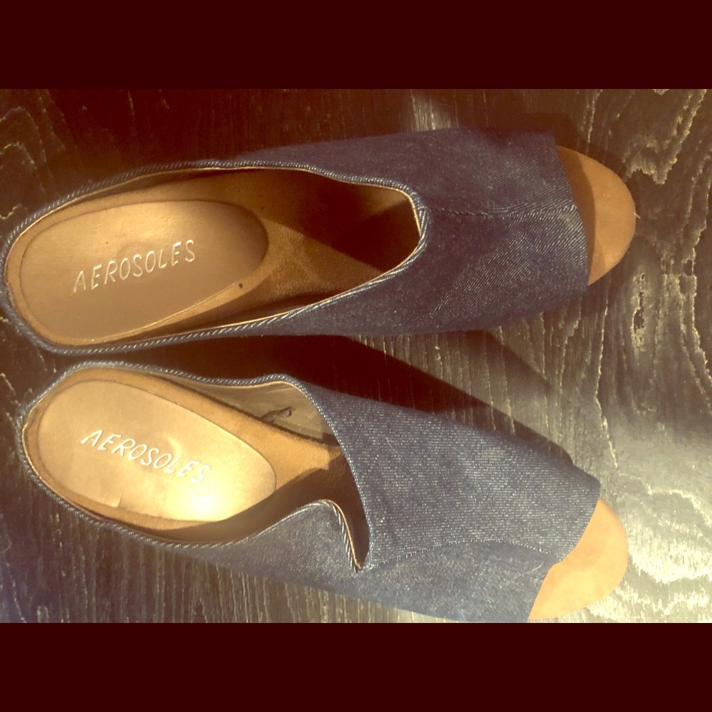 Aerosols Denim Mules
